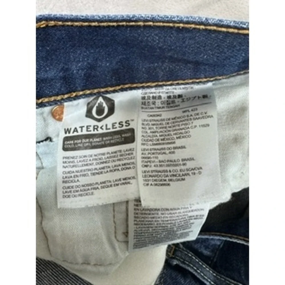 Levi's 501 Original‎ Fit Jeans Mens Blue Straight Leg Button Fly W32 L34
